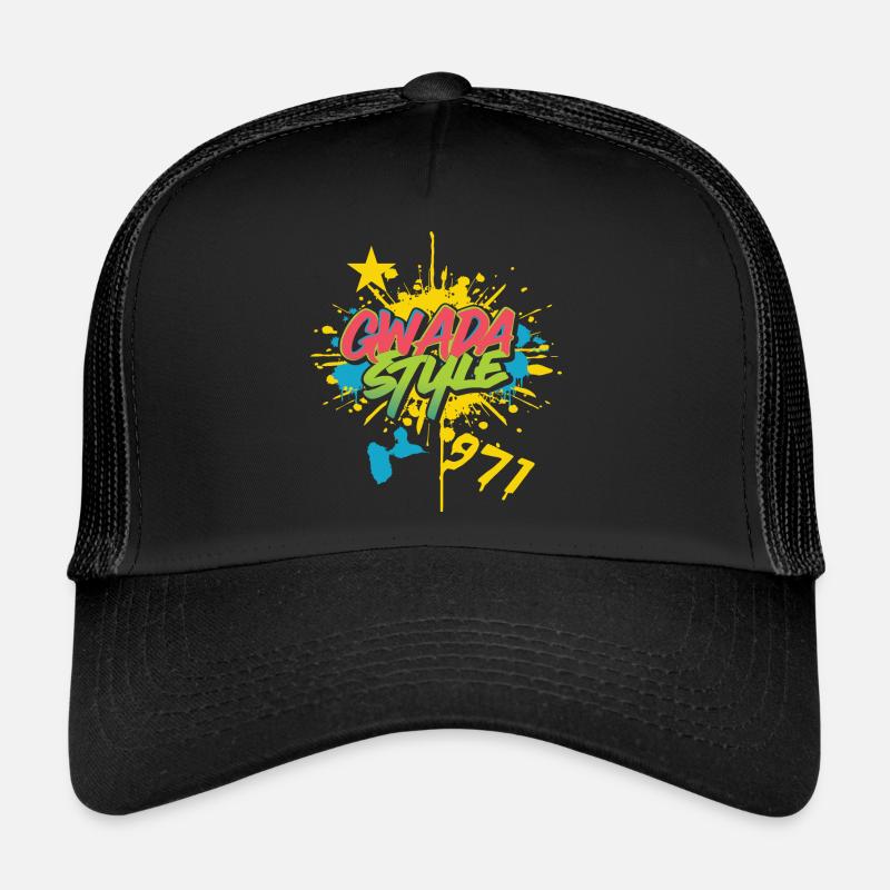 Gwada Style 971 Gift Idea Map of Guadeloue Trucker Cap