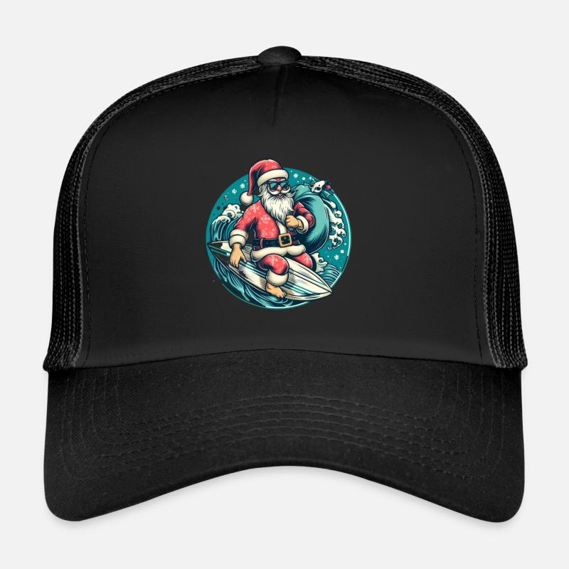 Surfen auf dem Weihnachtsmann Trucker Cap
