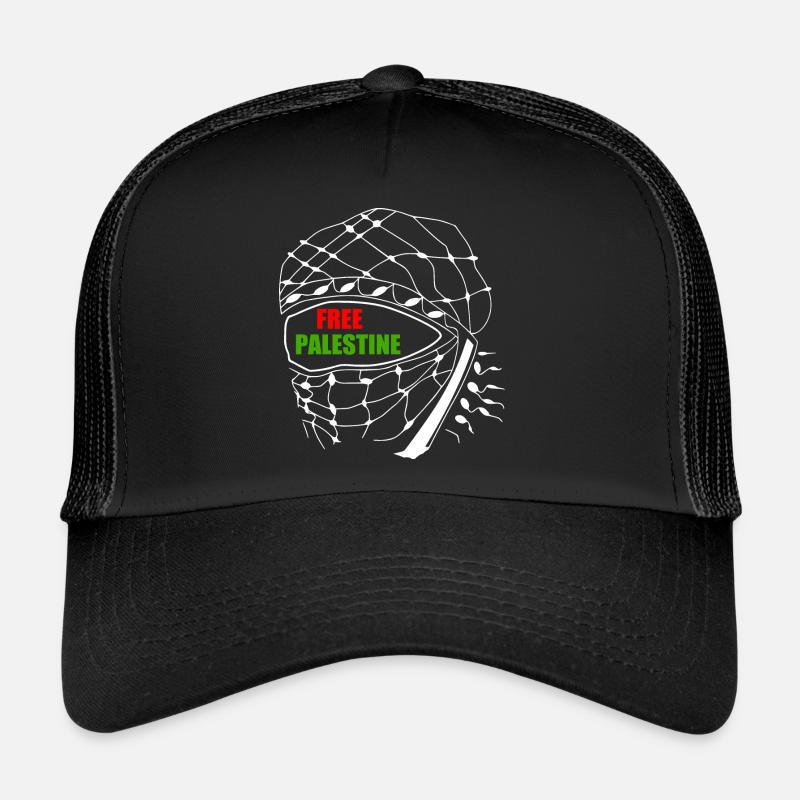 Free palestine - Trucker Cap - black/black