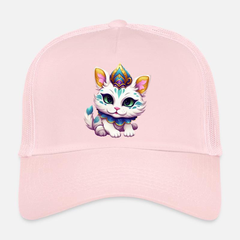 Mardi Gras Katze Karneval Comic Trucker Cap