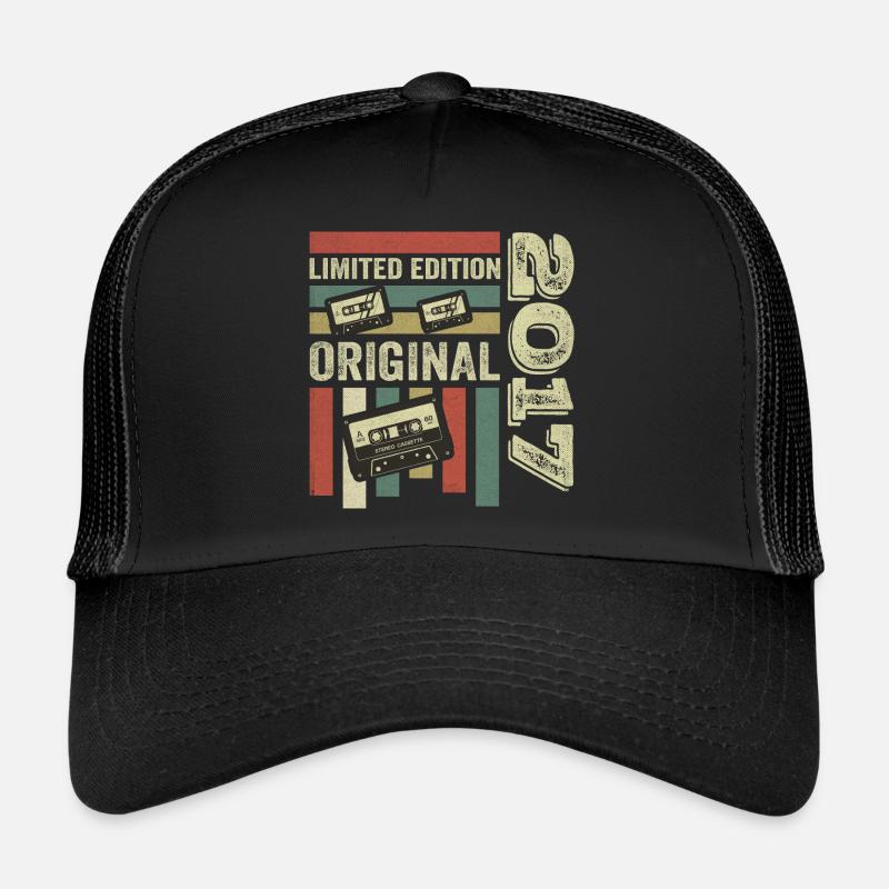Millésime 2017 - Citation d’anniversaire rétro 2017 Casquette trucker 