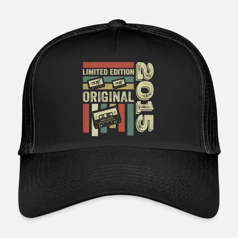 Millésime 2015 - Citation d’anniversaire rétro 2015 Casquette trucker 