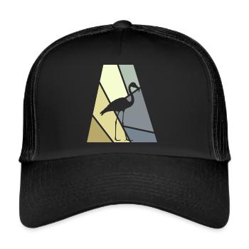 Flamingo Flamingos Exotic - Trucker Cap - black/black - Front