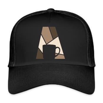 Coffee Coffee Cappuccino - Trucker Cap - black/black - Front