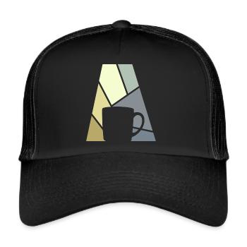 Coffee Coffee Bean Coffee - Trucker Cap - black/black - Front