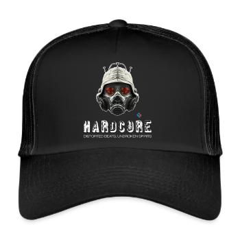 Hardcore - Distorted Beats Unbroken Spirits - Trucker Cap - black/black - Front