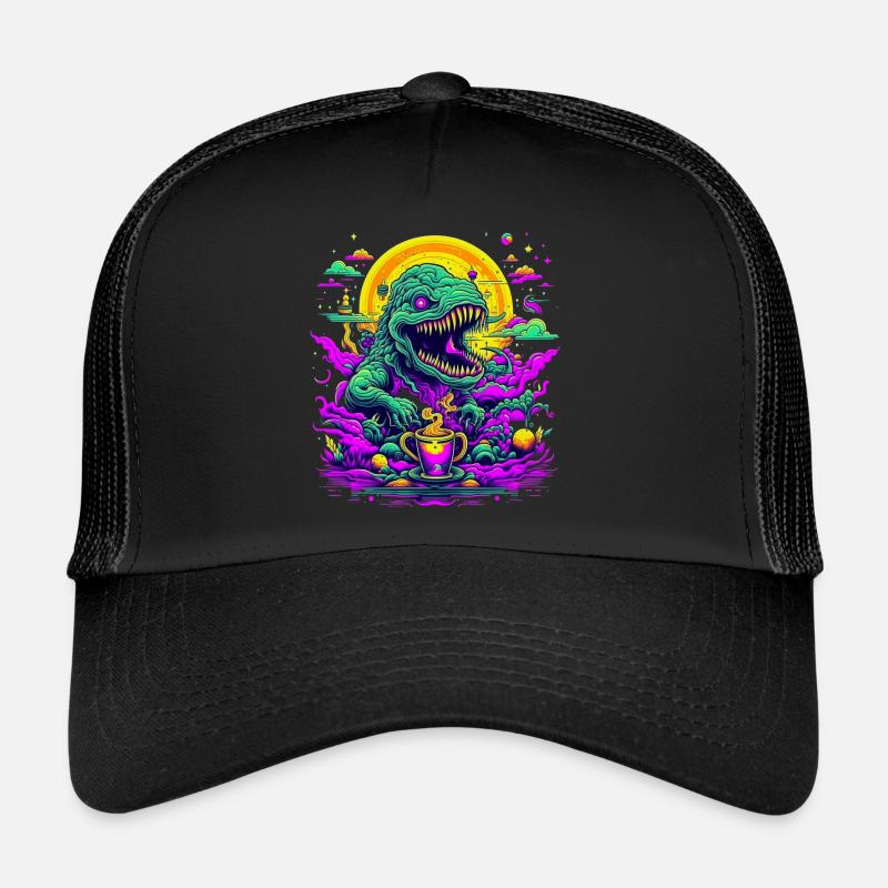 coffee Dream - Trucker Cap - Schwarz/Schwarz