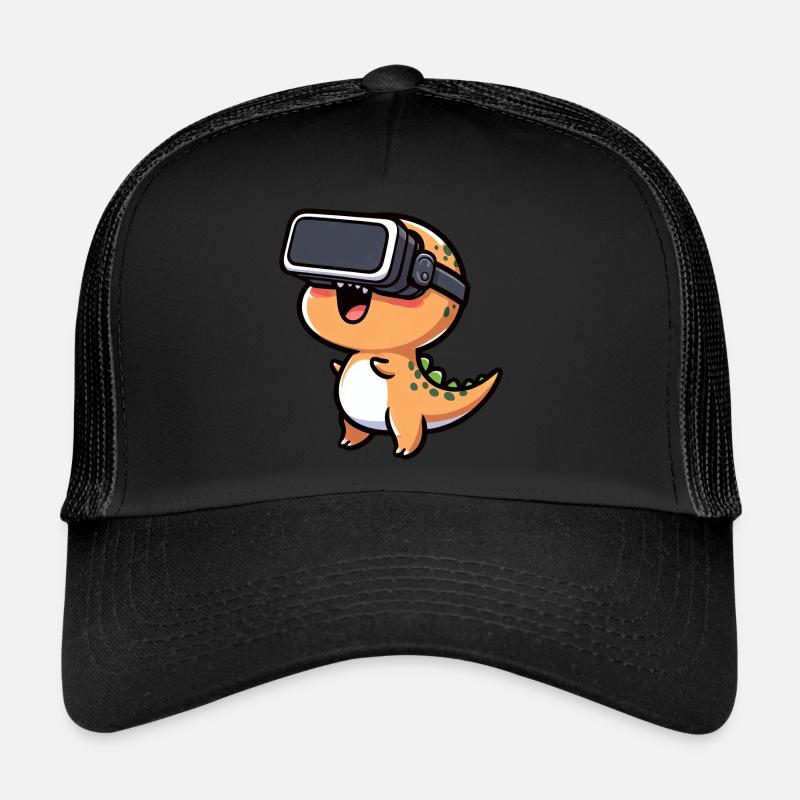 Dino T-Rex in VR Cartoon Virtual Reality Trucker Cap