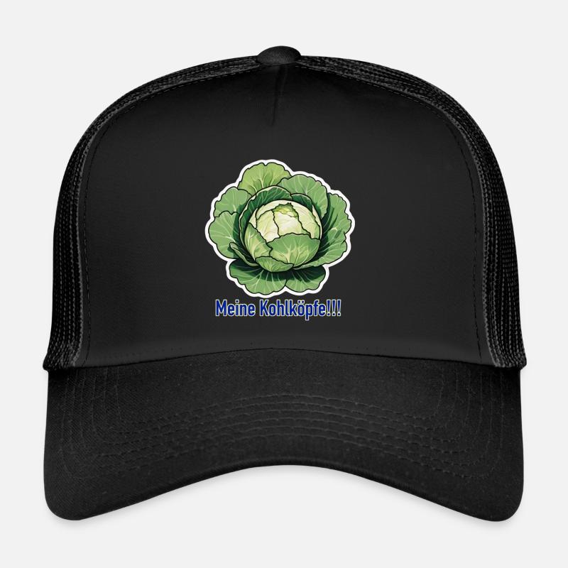 Meine Kohlköpfe - Trucker Cap - Schwarz/Schwarz