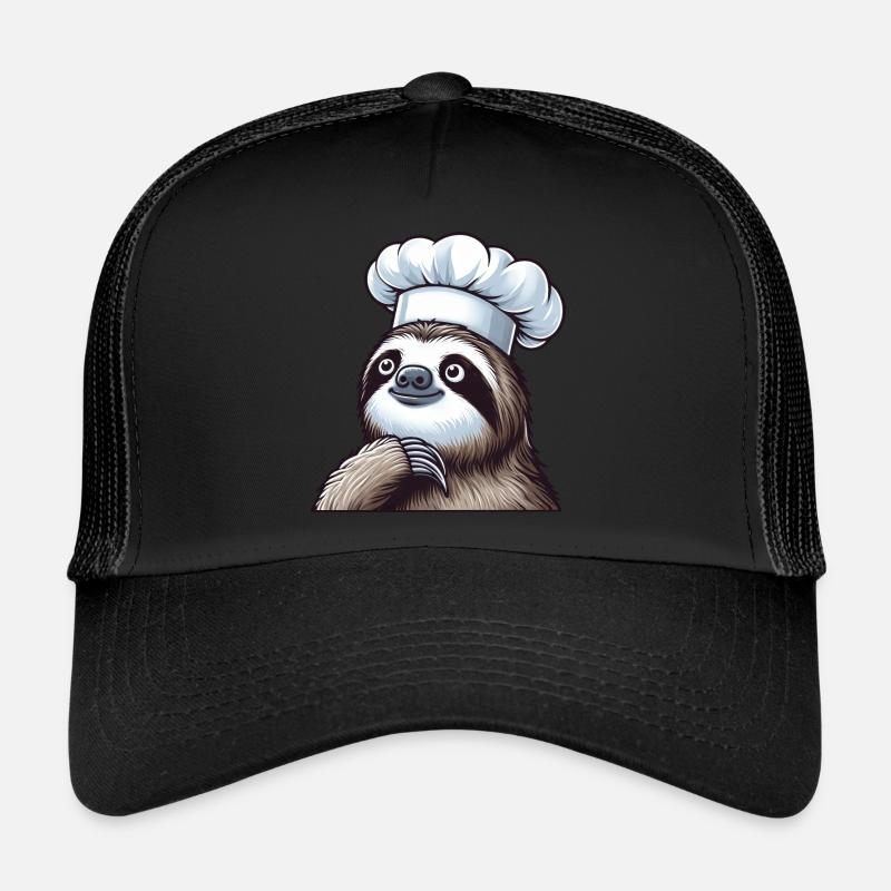 Cute Sloth en tant que chef Casquette trucker 