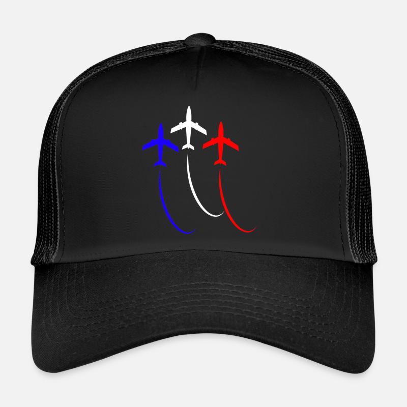 French army blue white red Trucker Cap