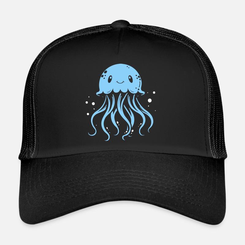Float on, Qualle mit Tentakeln, Meeresbewohner Trucker Cap