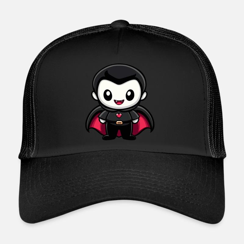 Vampire Halloween Cute Comic Trucker Cap