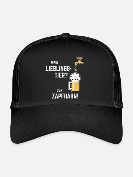 XLieblingstier (Dreifarbig) - Trucker Cap - Schwarz/Schwarz
