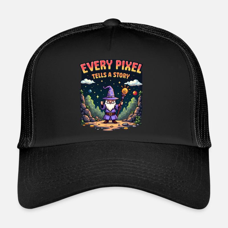 Chaque pixel raconte une histoire - Retro Gaming Casquette trucker 