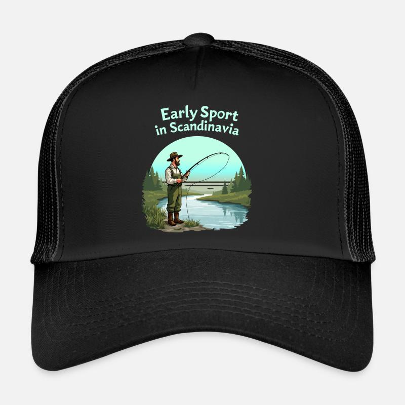 Pêche en Scandinavie Casquette trucker 