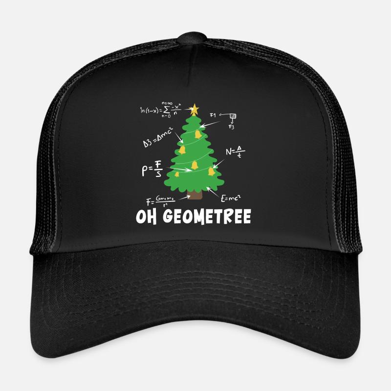 Oh Geometree Merry Christmas Math Arithmétique - Casquette trucker - noir/noir