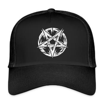Torn Pentagram Occult Sign - Trucker Cap - black/black - Front