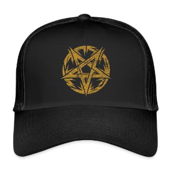 Torn Pentagram Occult Sign - Trucker Cap - black/black - Front