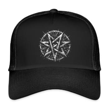 Torn Pentagram Occult Sign - Trucker Cap - black/black - Front