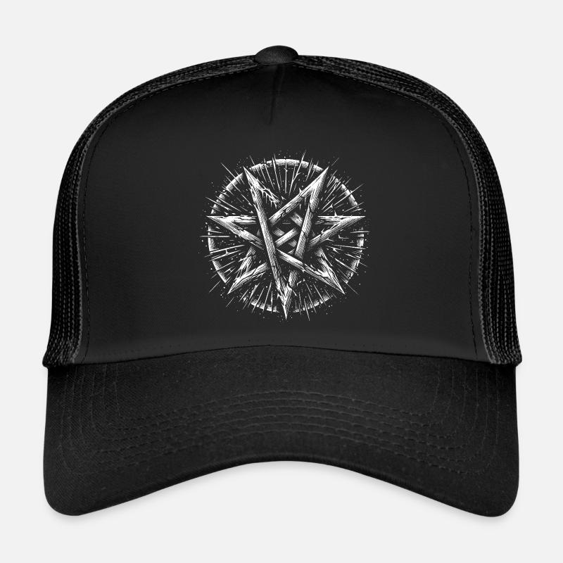Torn Pentagram Occult Sign Trucker Cap