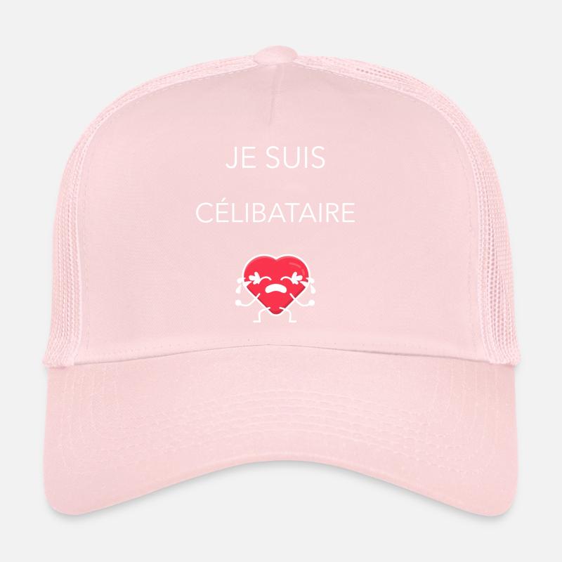 Je suis célibataire. Pour les célibataires. Casquette trucker 