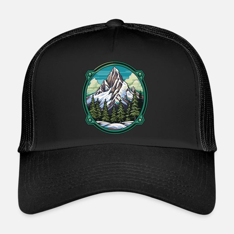 Mountains Winter Nature Trucker Cap