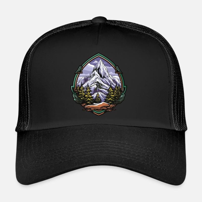 Mountains Peaks Trucker Cap