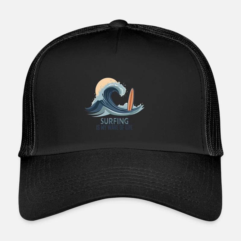 Le surf est ma vague de vie – Surfer & Ocean Casquette trucker 