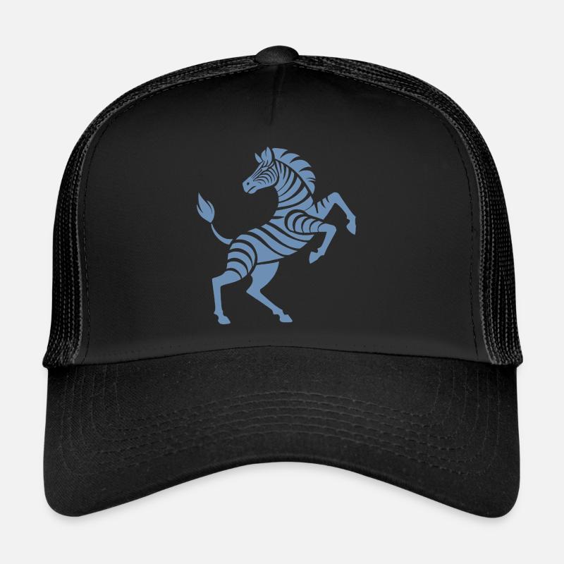 Sabots de zèbre haute œuvre d’art silhouette Casquette trucker 