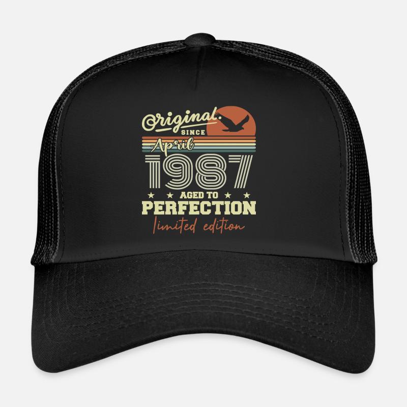 April 1987 Gift | 38th Anniversary April 1987 Trucker Cap