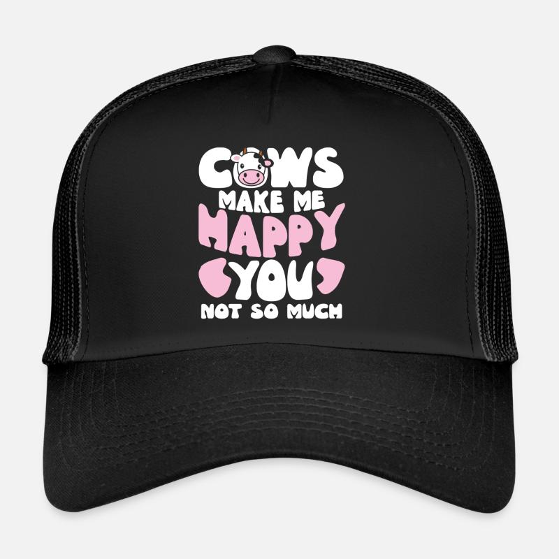 Cows Make Me Happy Trucker Cap