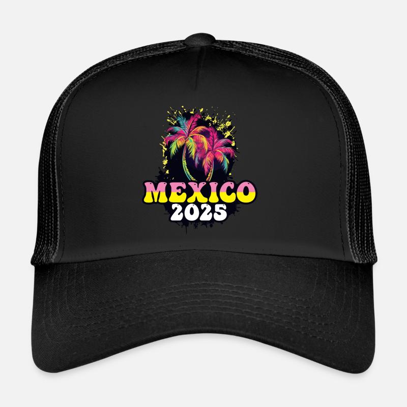 Mexiko 2025 Urlaub Palmen Trucker Cap