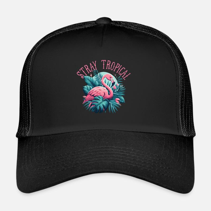 Stray Tropical - Trucker Cap - black/black