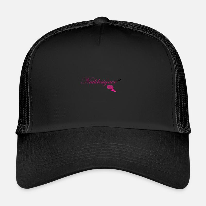 Nageldesigner - Trucker Cap - Schwarz/Schwarz