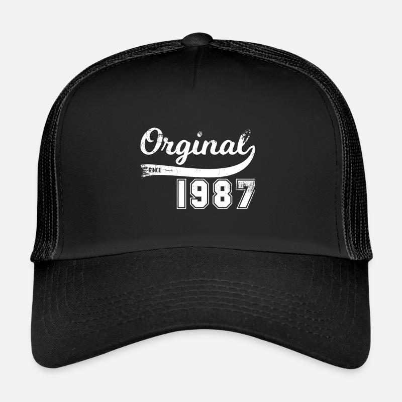 Vintage Original since 1987 Geburtstag Retro Trucker Cap