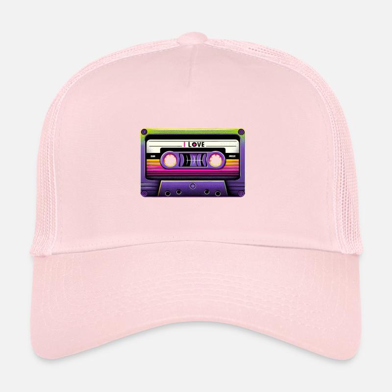Mixtape rétro néon Casquette trucker 