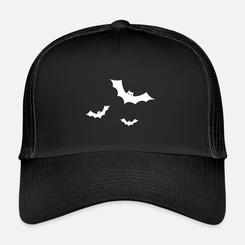 Fledermaus - Fledermäuse - Trucker Cap - Schwarz/Schwarz