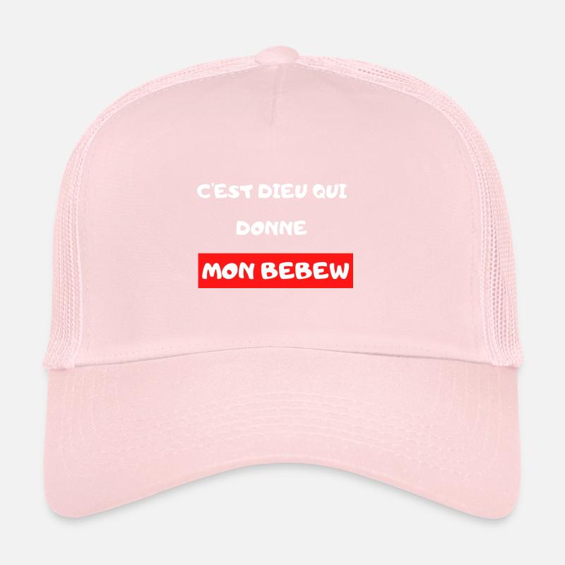 C'est dieu qui donne mon bebew Greg Marseillais Casquette trucker 