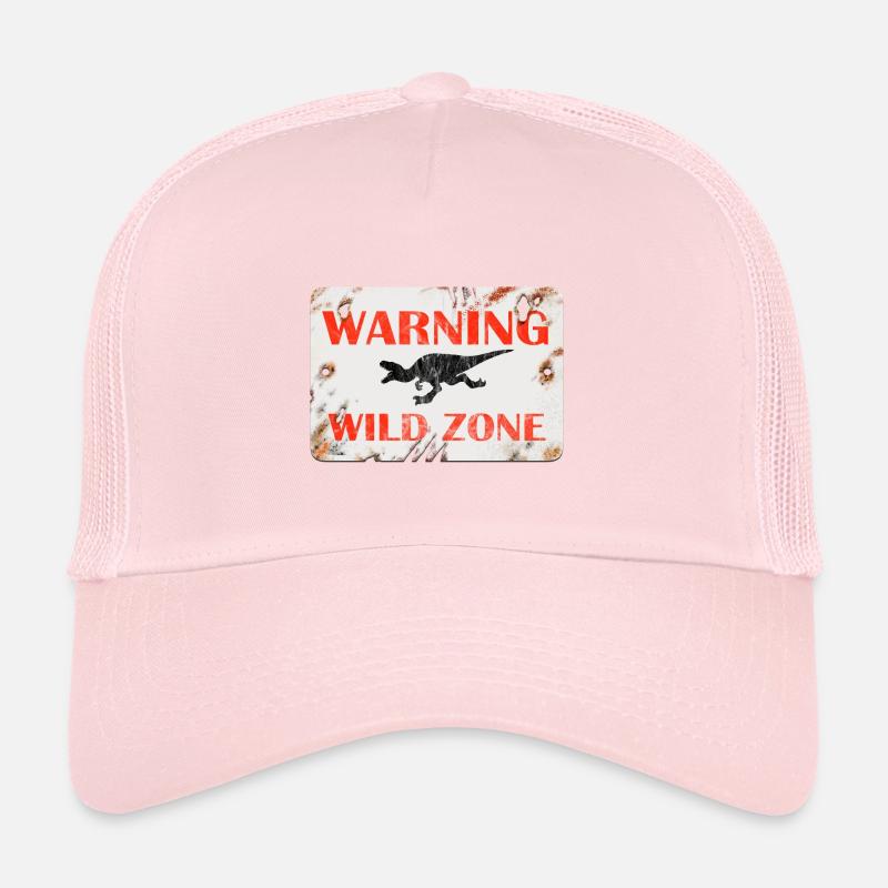 Conception de panneaux - AVERTISSEMENT. ZONE SAUVAGE. Casquette trucker 