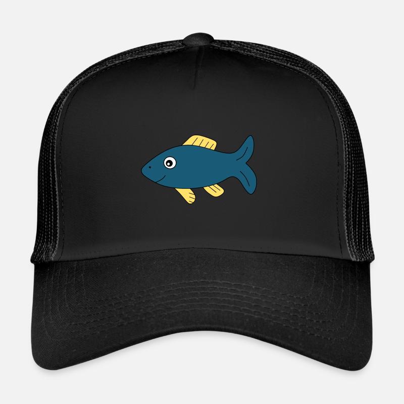 poisson bleu poisson comique Casquette trucker 