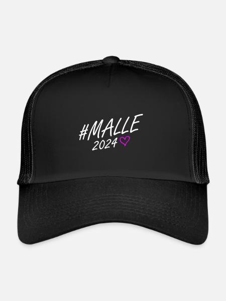 Malle 2024 Parcours du cœur - Casquette trucker  - noir/noir - Devant