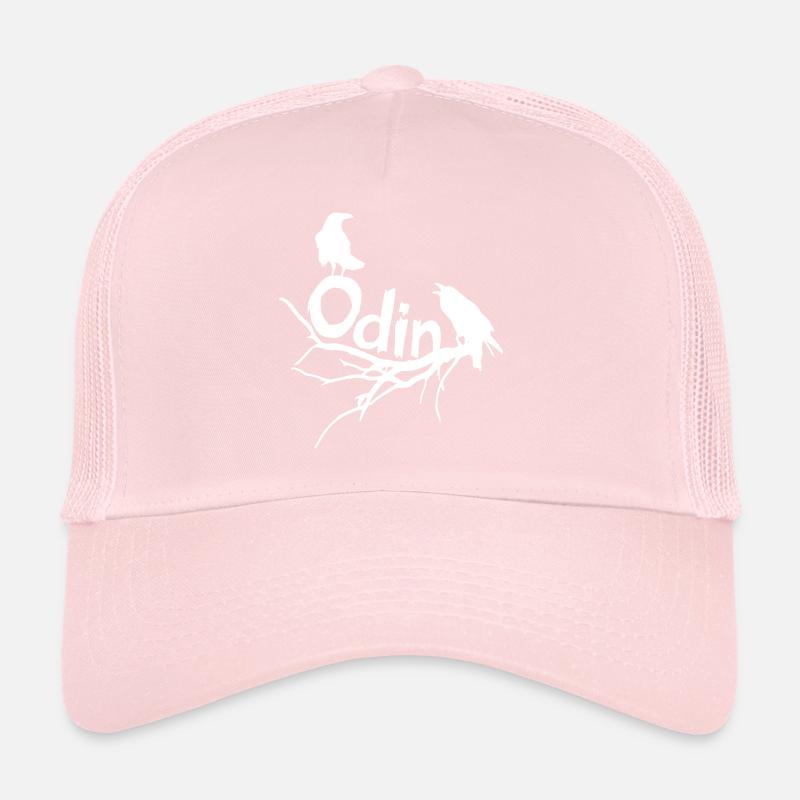 odin ravens white Trucker Cap
