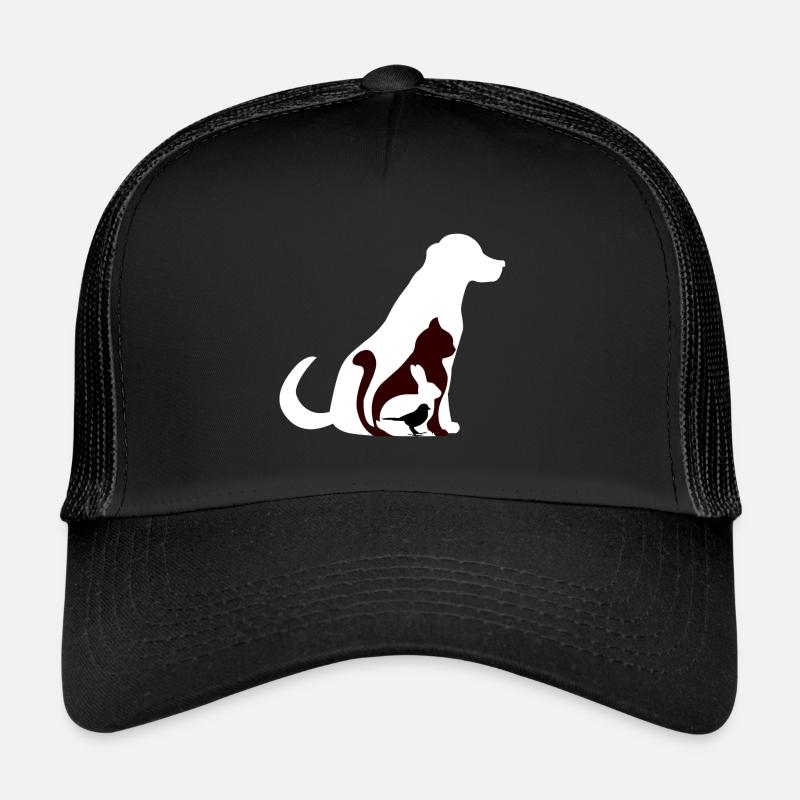 Animaux Quartet - Casquette trucker  - noir/noir