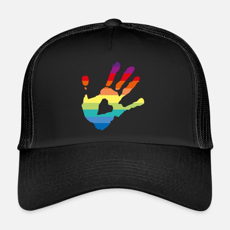 pride - pace - Trucker Cap - Schwarz/Schwarz