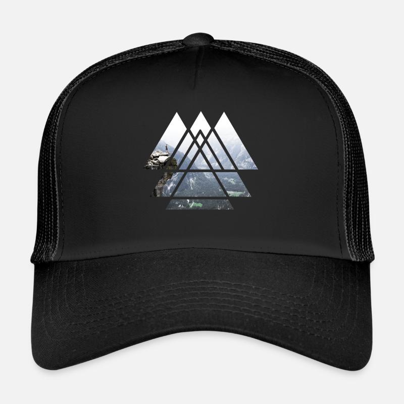 Montagne Explorer - Casquette trucker  - noir/noir