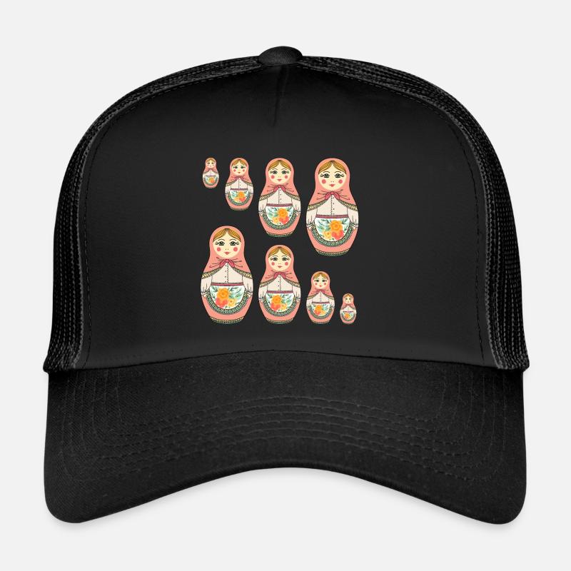 Poupée Matrouchka Russie Babouchka Casquette trucker 