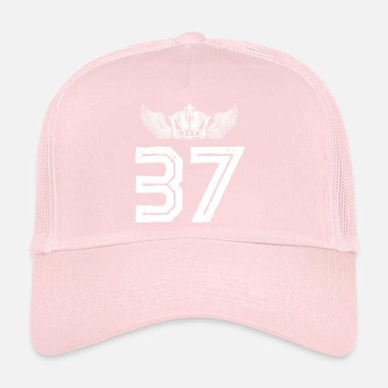 37 Zahl Krone Trucker Cap