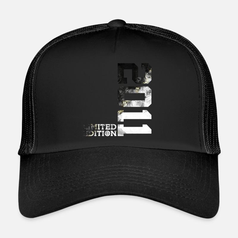 LIMITED EDITION 2011 COOL 15. GEBURTSTAG - Trucker Cap - Schwarz/Schwarz