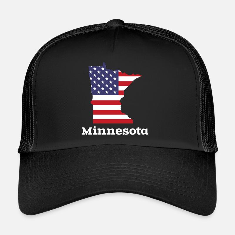 US Minnesota Kartendesign für stolze Minnesotaner Trucker Cap